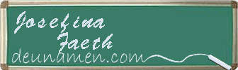 Josefina Faeth Visitenkarte